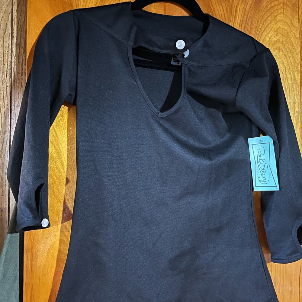 RockSteady Black pinup top